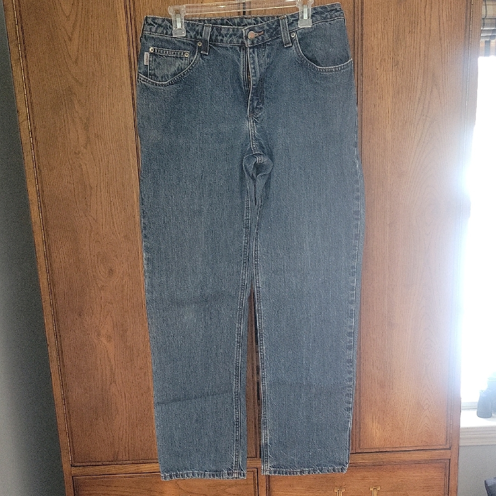 Carhartt Women's Straight Blue Jeans Size 12x32